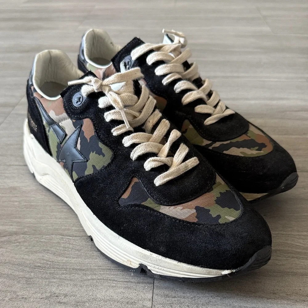 Men’s Camo Golden Goose Running Eu 44 - Picture 1 of 8
